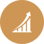 chart with upward arrow